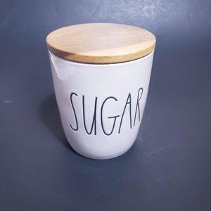 SUGAR Canister with Wooden Lid, RAE DUNN